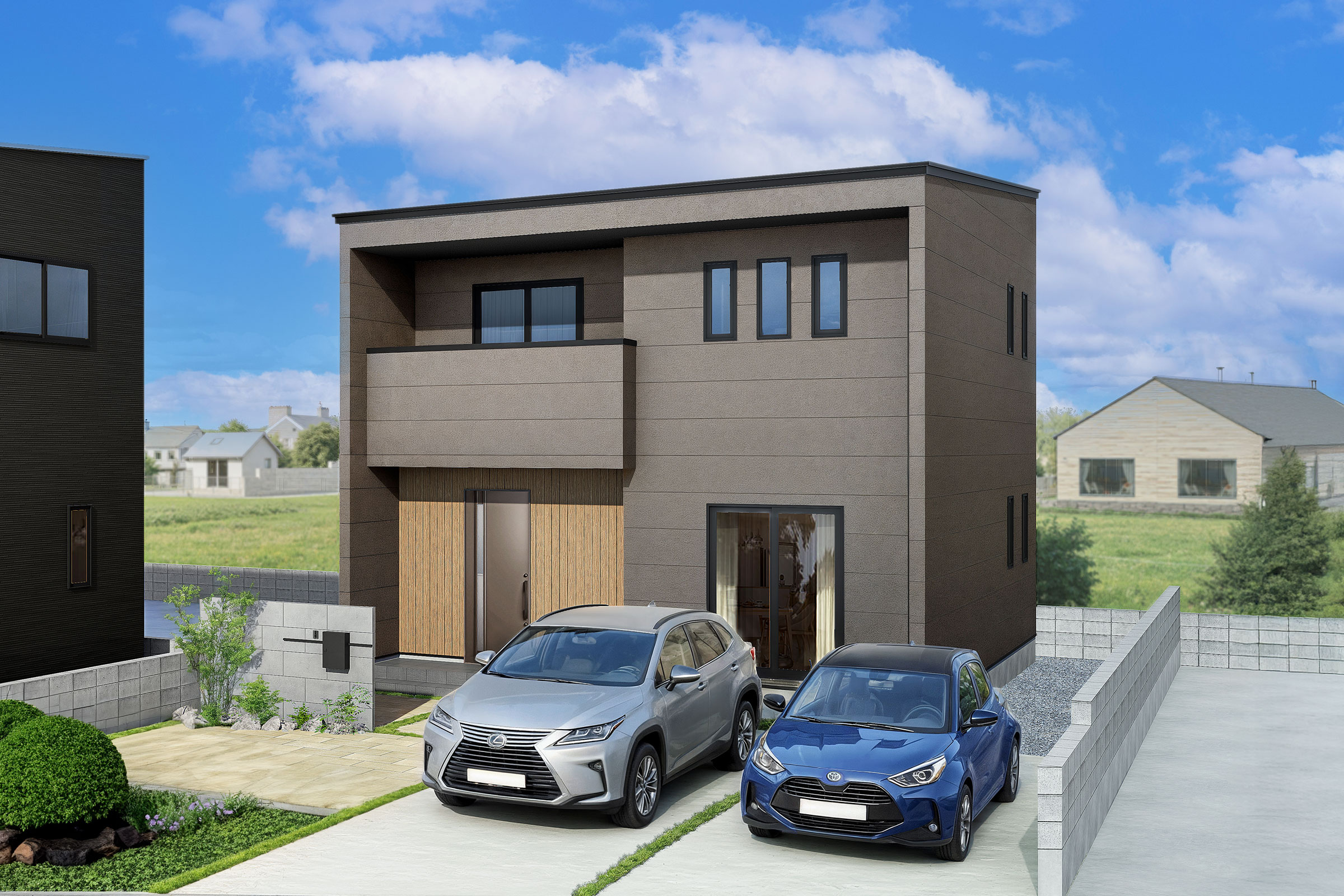 北島町の街角モデル「暮らしに馴染む家」の外観