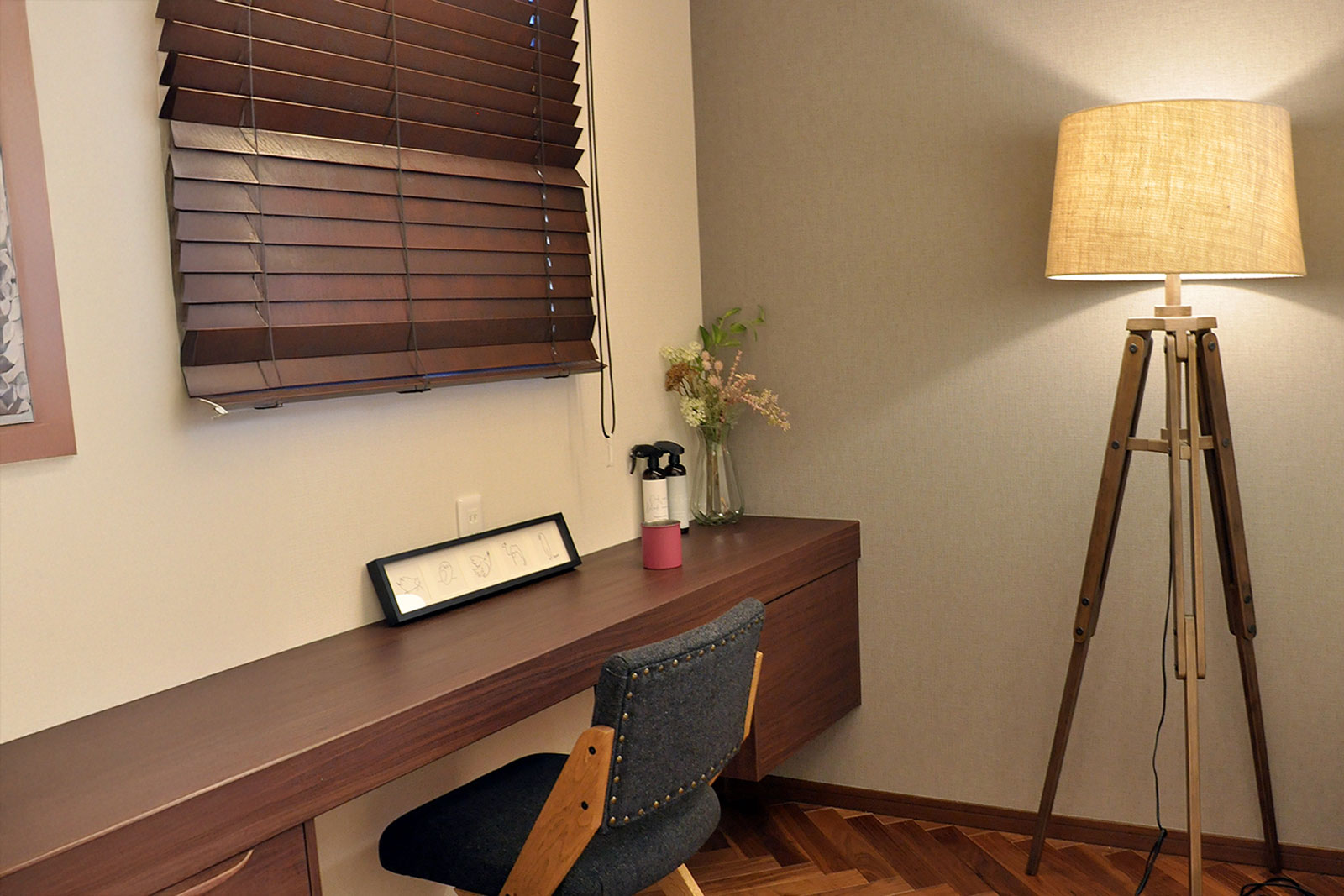 主寝室に併設した書斎スペースのイメージ